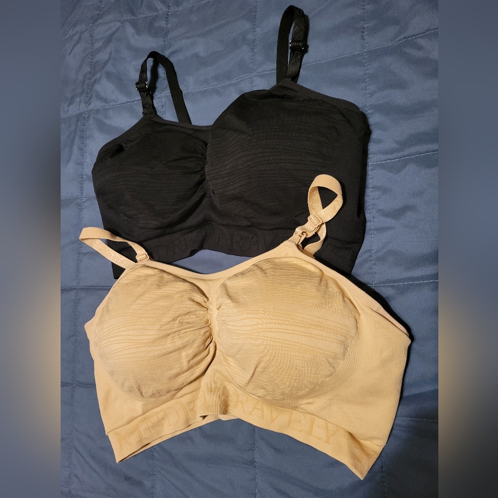 Kindred Bravely Sublime Nursing Pumping Bra XXL Black Beige